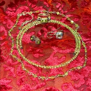 Silpada Peridot set